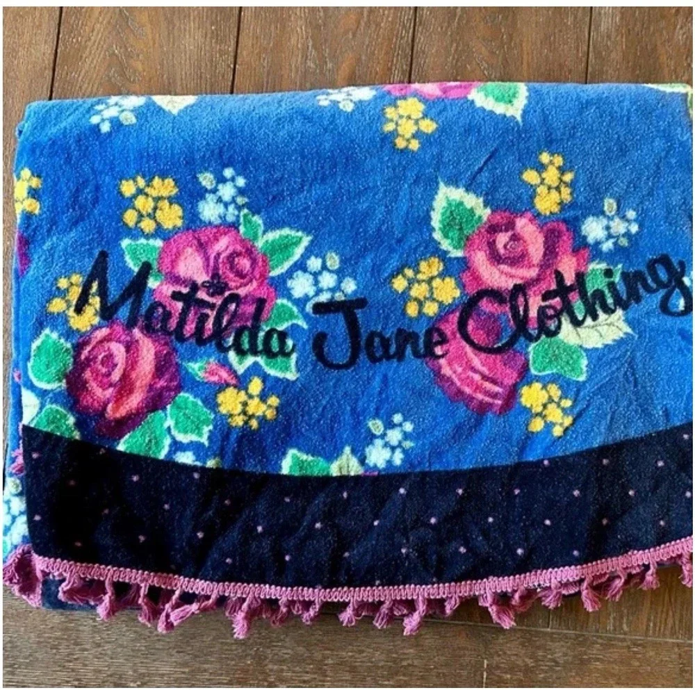 Matilda Jane‎ Daydream Sweet Sunshine Lg Round Towel Floral 100% Cotton One Size